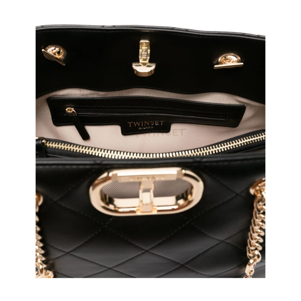 Twinset Zwarte Tote Tas Black Dames