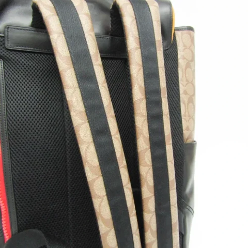 Coach Pre-owned Fabric backpacks Black Heren