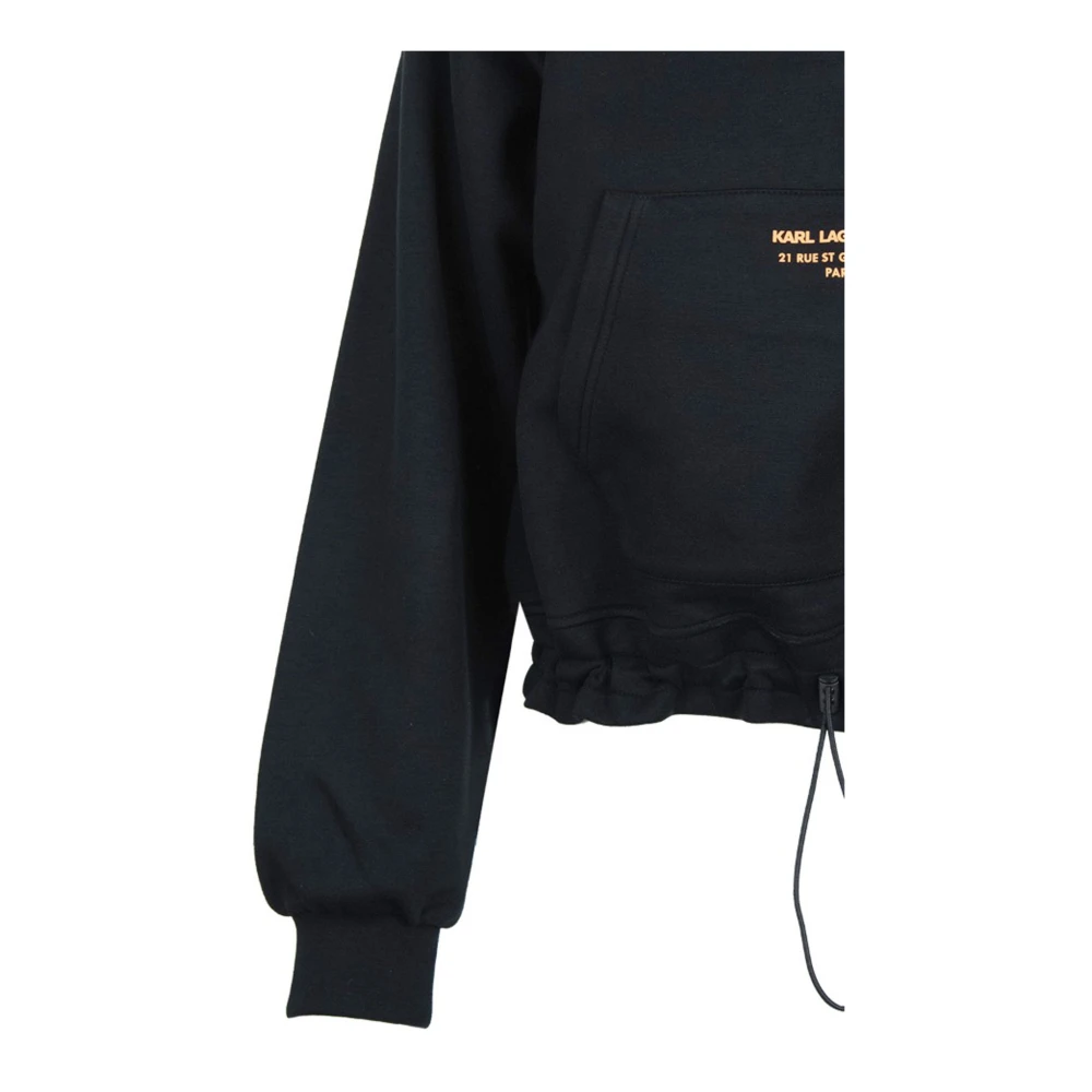 Karl Lagerfeld Dames Sweater met rits Black Dames