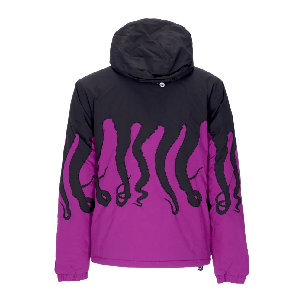 Octopus Paarse Laag Puffer Jas Multicolor Heren