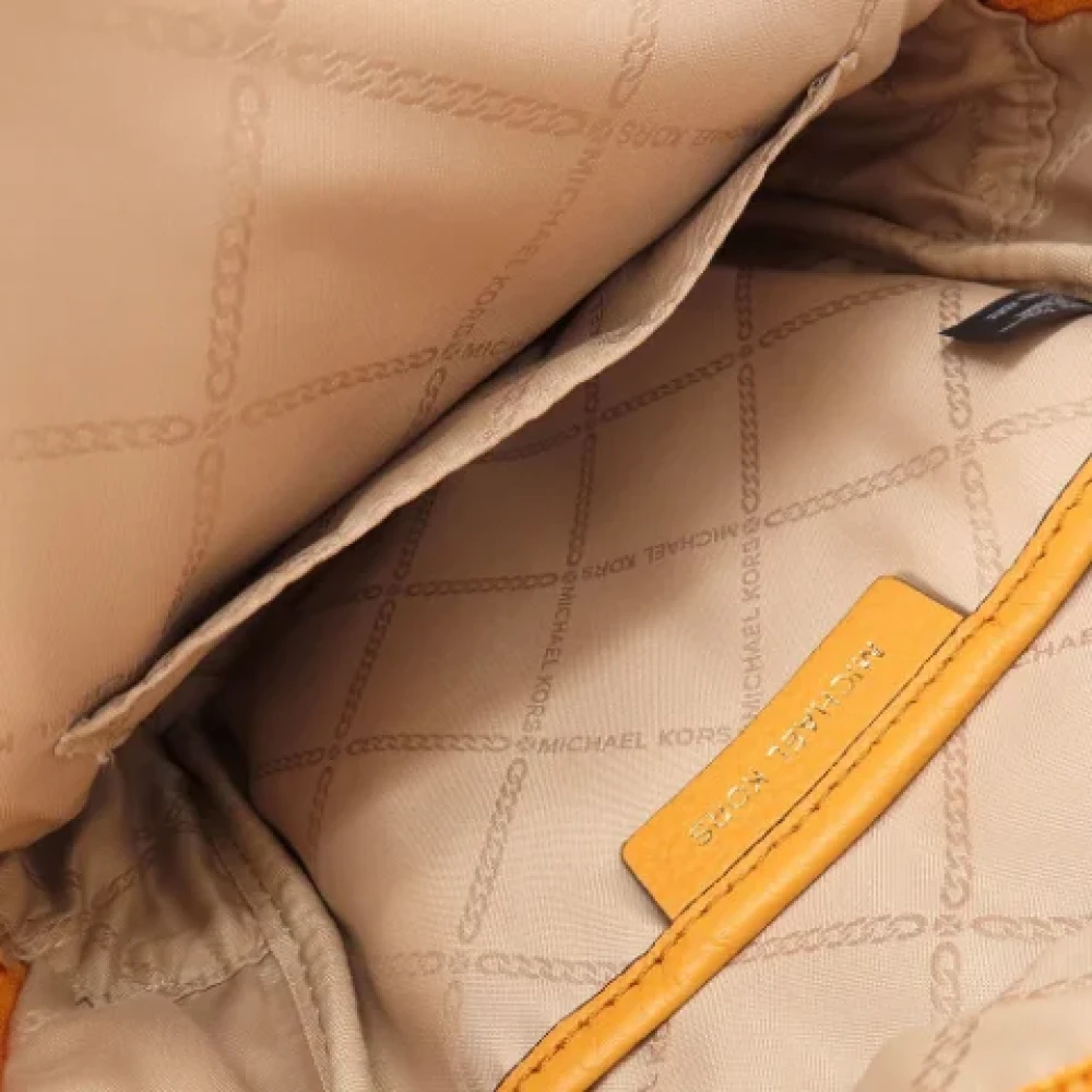 Michael Kors Pre-owned Fabric backpacks Yellow Dames