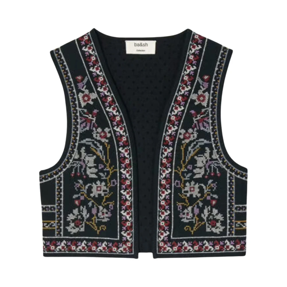 BA&SH Vest met Borduursel Multicolor Dames