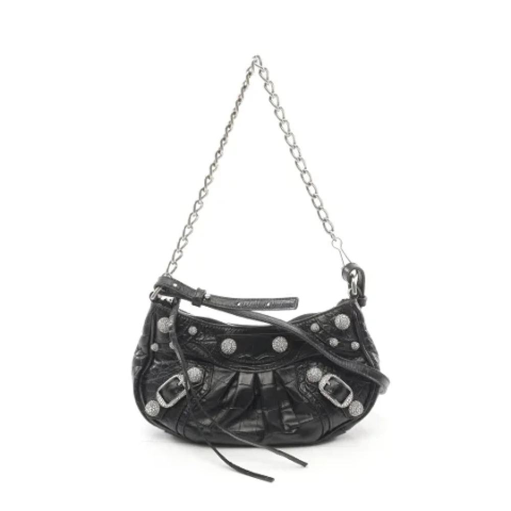 Balenciaga Vintage Pre-owned Leather balenciaga-bags Black Dames