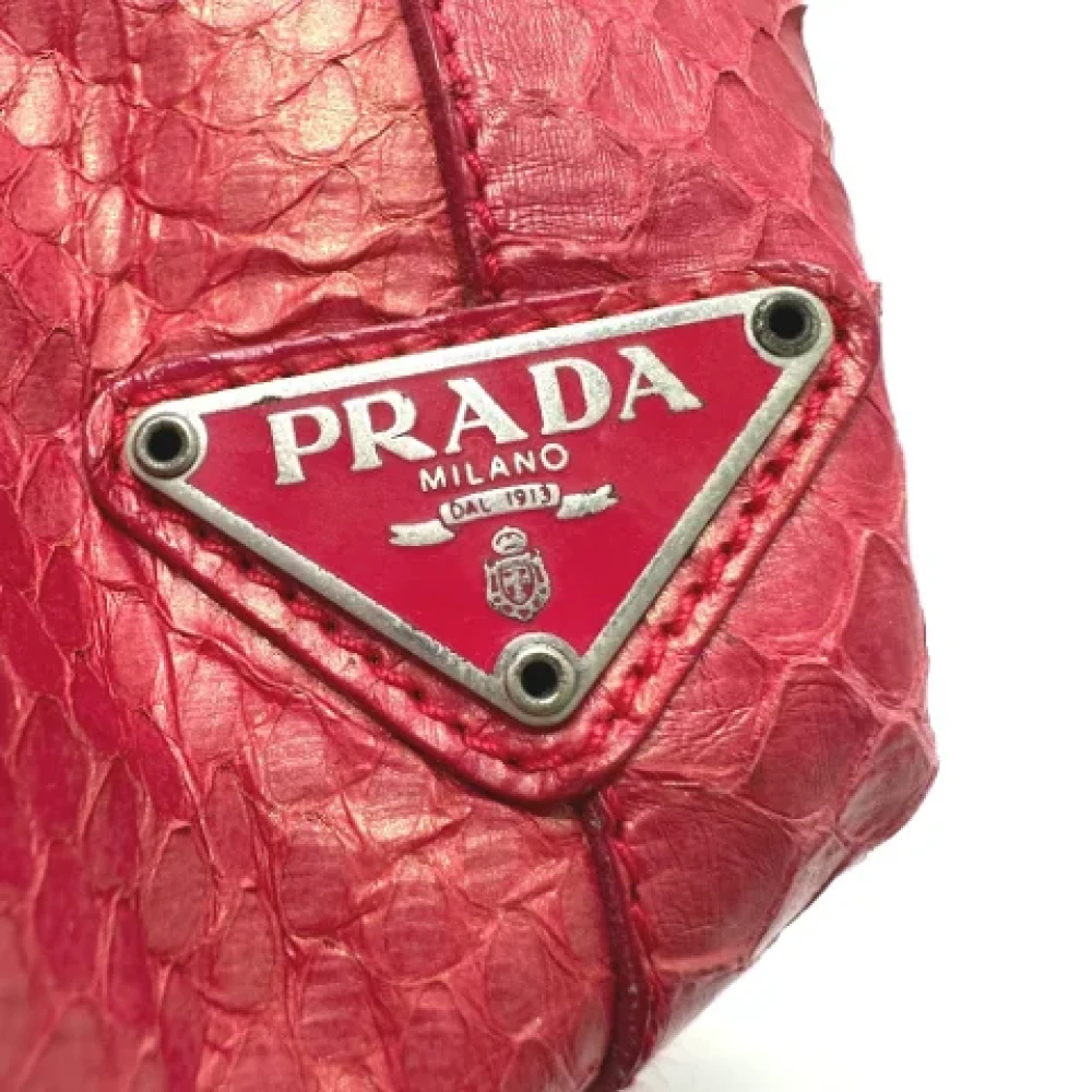 Prada Vintage Pre-owned Leather prada-bags Pink Dames