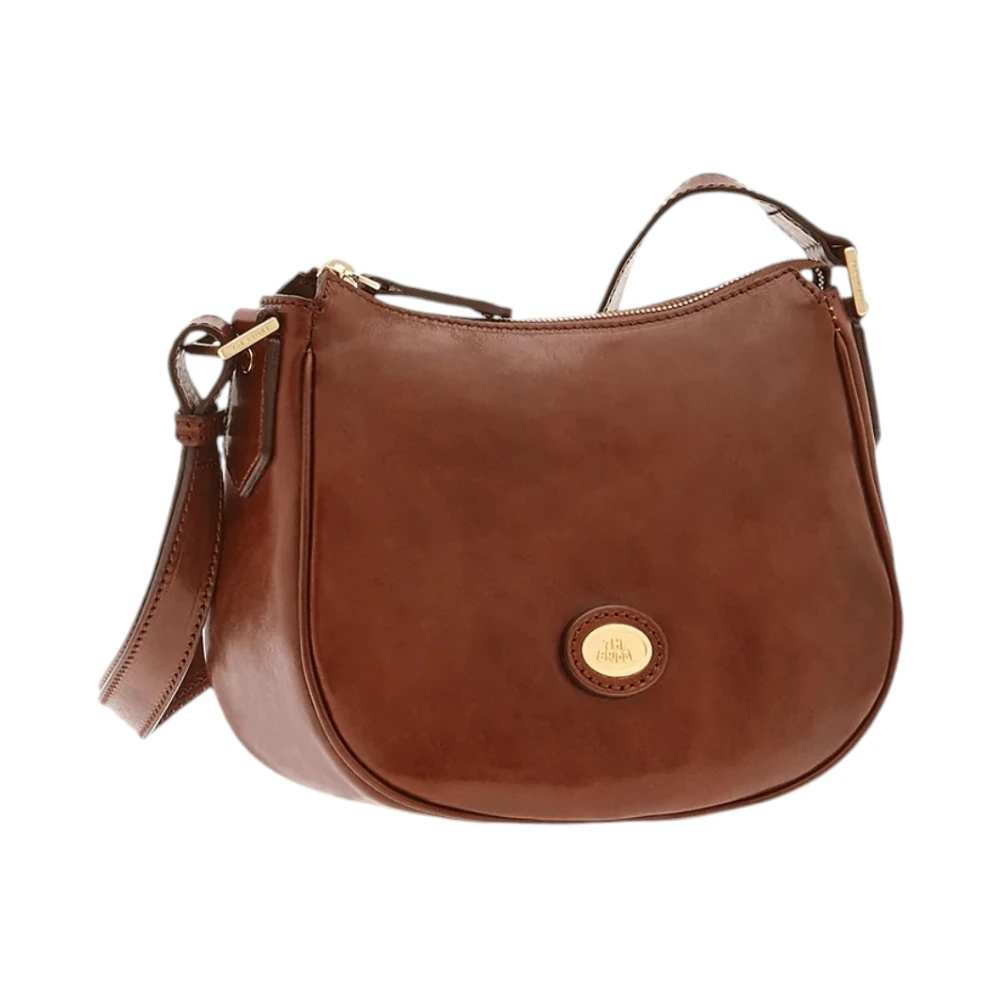 The Bridge Women's Brown Elegant Leather Shoulder Bag