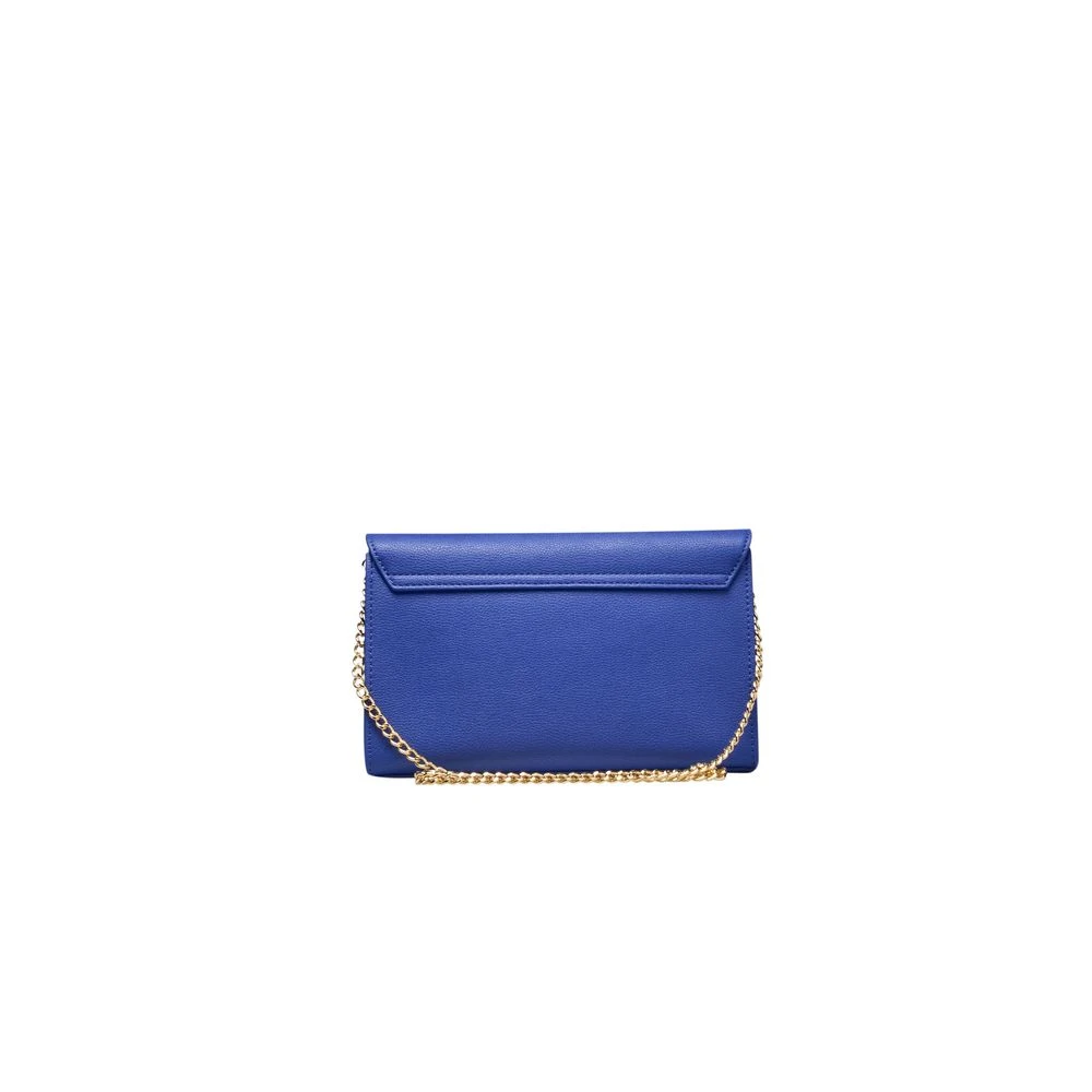 Love Moschino Blauwe Crossbody Tas met Ketting Blue Dames