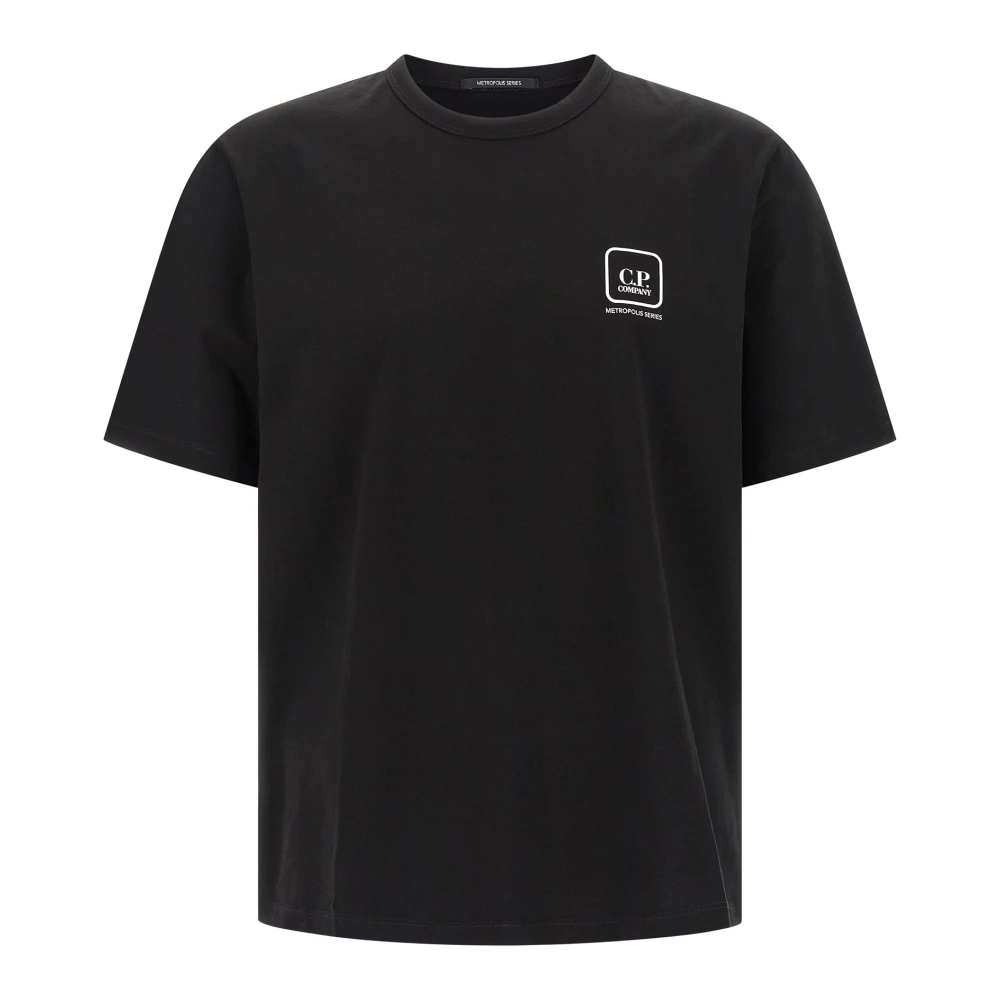 C.p. Company Men's Black Metropolis Series T-Shirt - T-Shirts - L - Tops