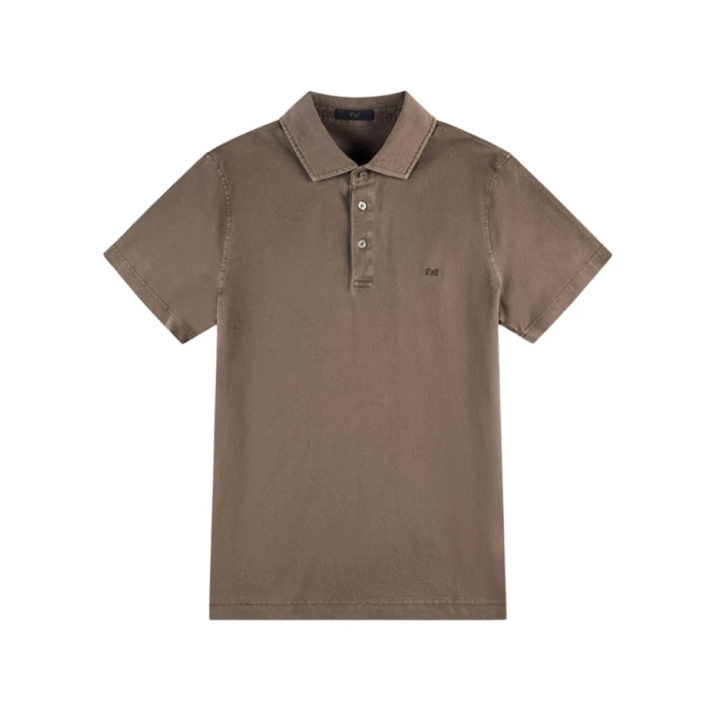 Fay - Tops > Polo Shirts - Brown - Fay - Modalova