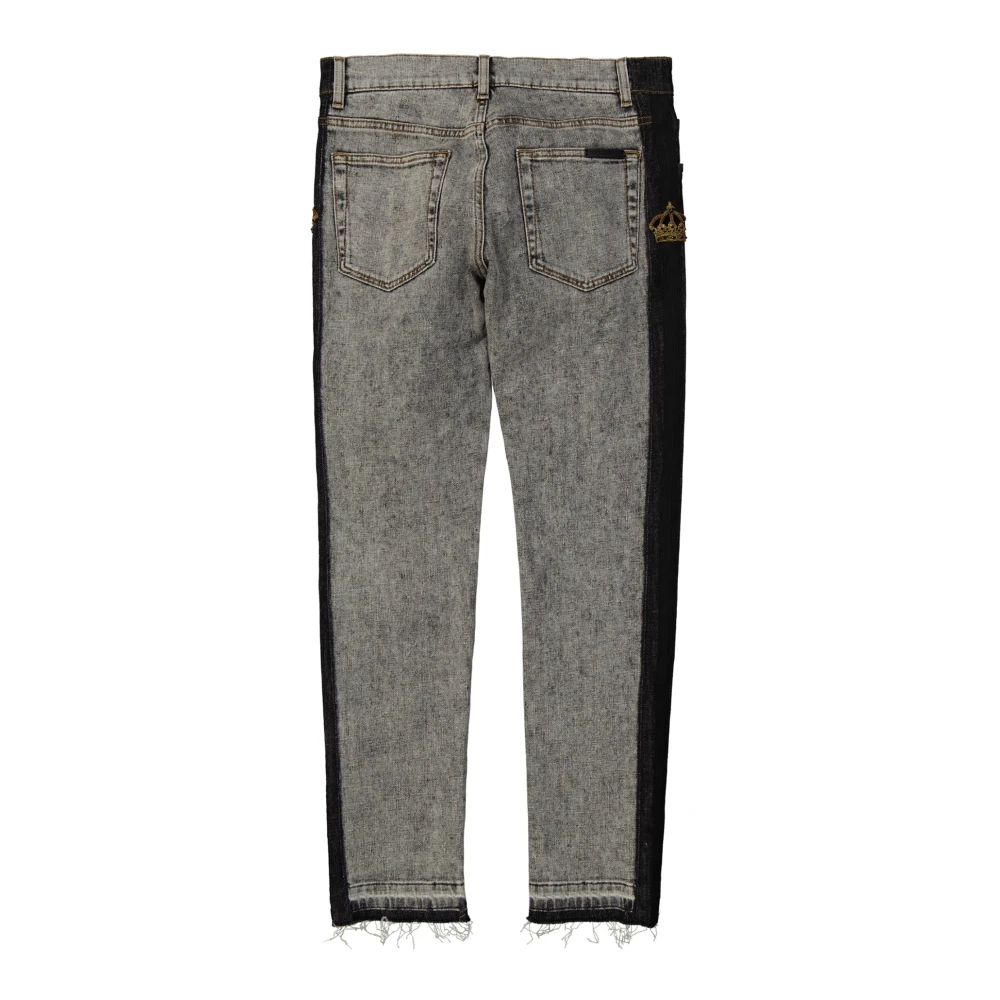 Dolce & Gabbana Grijze Skinny Denim Jeans voor Heren Gray Heren