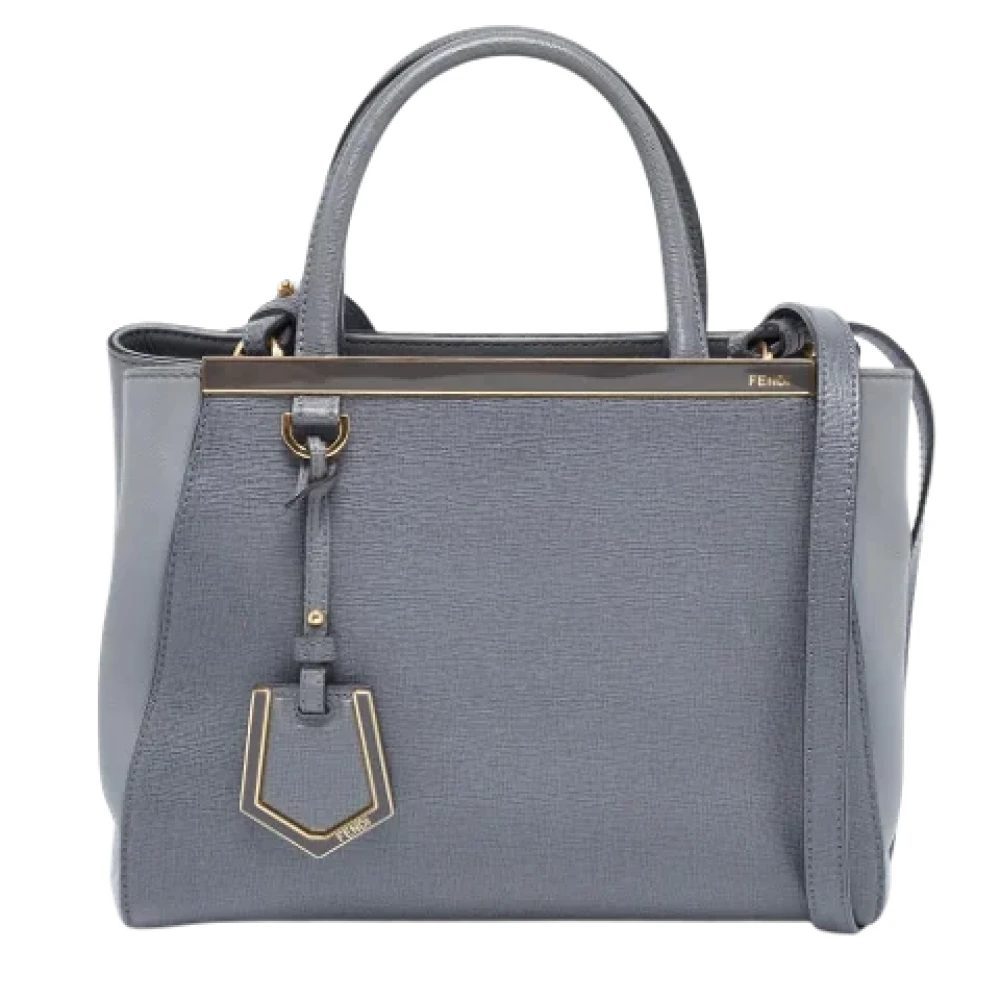 Fendi Vintage Pre-owned Leather totes Gray Dames