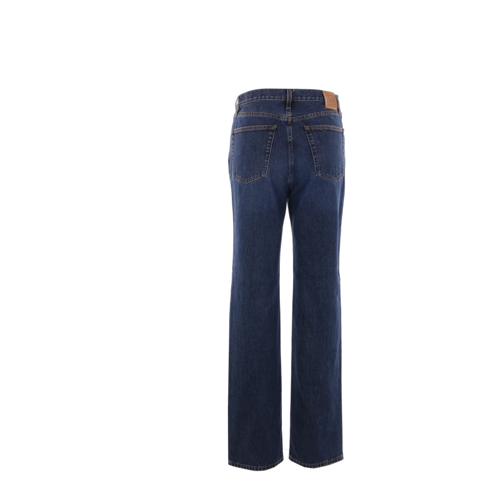 TotêMe Blauwe Straight Leg Jeans Blue Dames