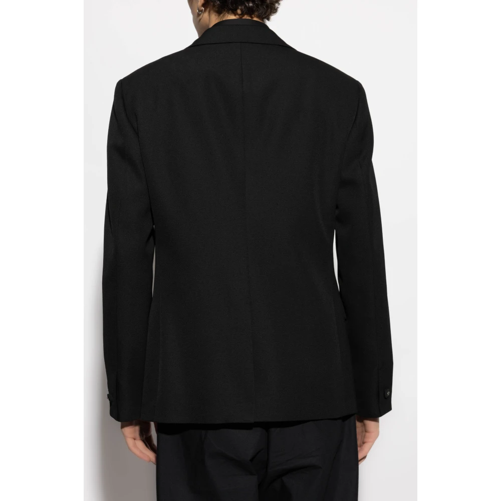 Versace Blazer met glinsterende applicaties Black Heren