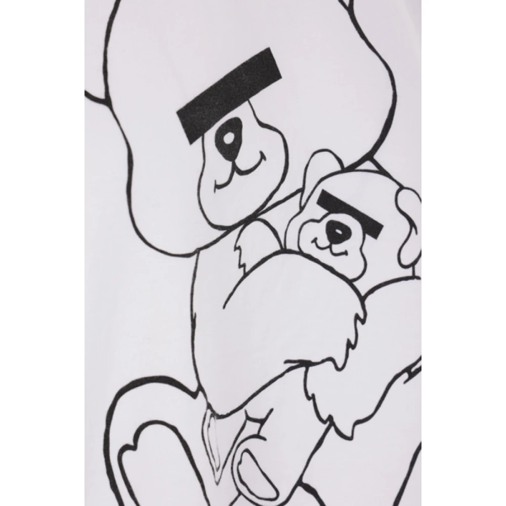 Undercover Grafische Print Wit T-shirt White Dames