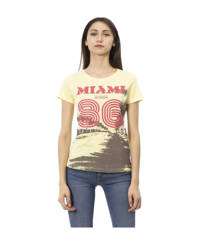 t-shirt-jaune-avec-impression