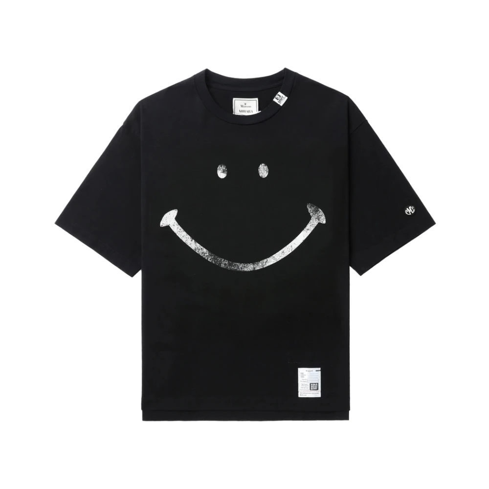 Mihara Yasuhiro Zwart Crew Neck T-shirt Black Heren