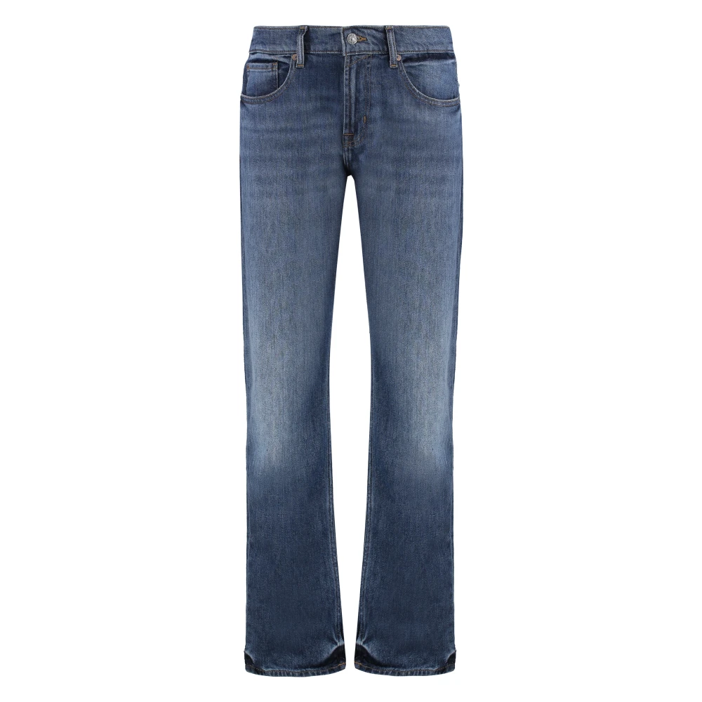 7 For All Mankind Jeans Straight Blauw Blue Heren
