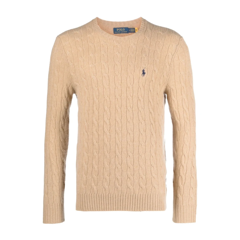 Polo Ralph Lauren Brown Round-Neck Knitwear, Male, 2XL, Jumpers
