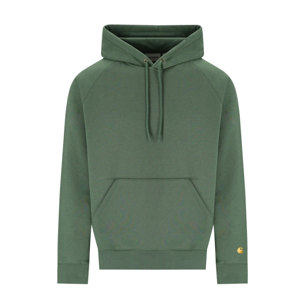 Carhartt WIP Groene Chase Hoodie Fleece Katoen Green Heren