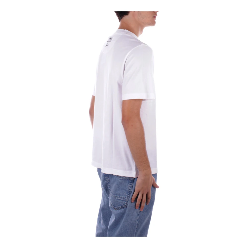 Barbour T-shirt met logo op de voorkant White Heren