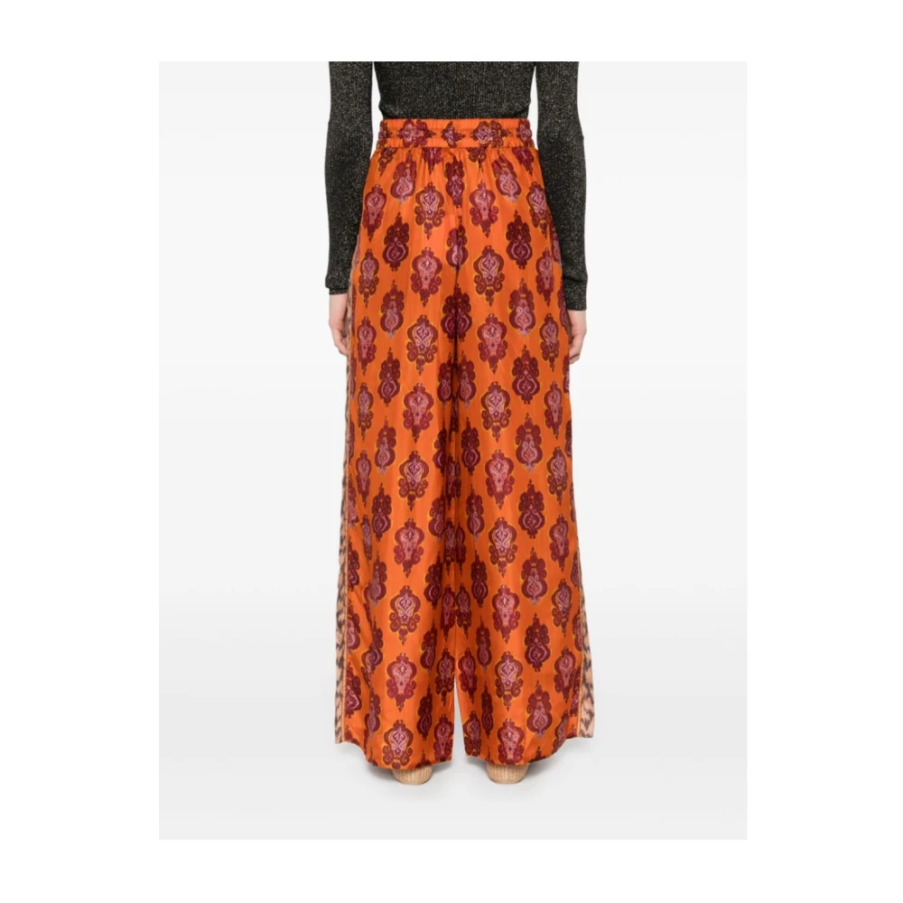 Zimmermann Relaxte Wijde Broek Orange Dames