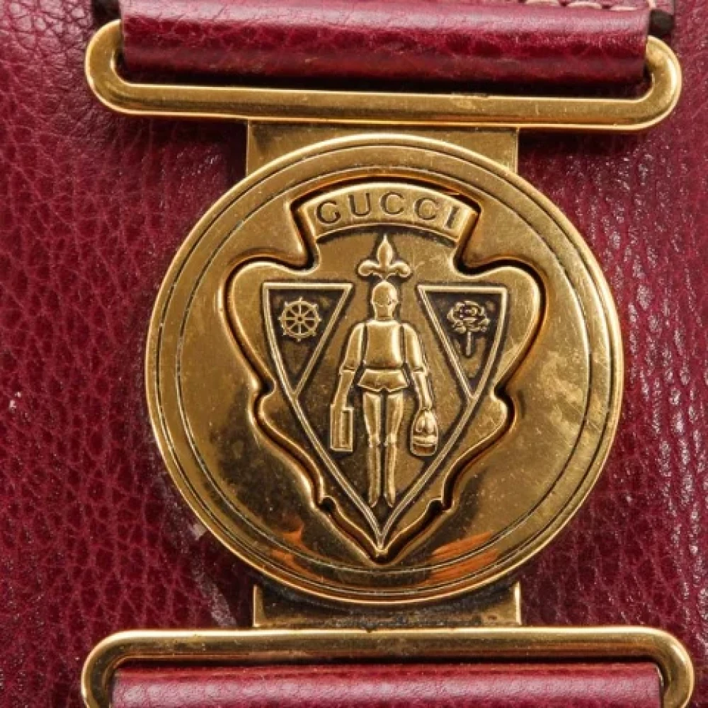 Gucci Vintage Pre-owned Leather gucci-bags Red Dames