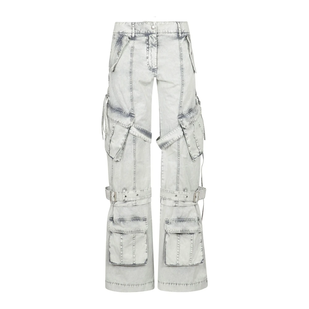 Acne Studios Slim Fit Denim Jeans White Dames