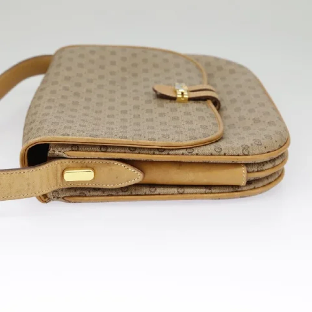 Gucci Vintage Pre-owned Canvas gucci-bags Beige Dames
