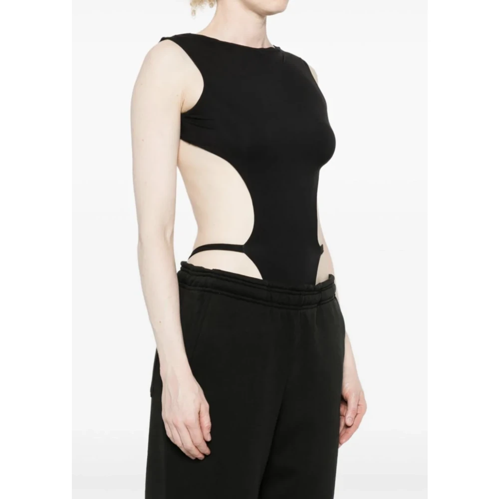 Entire Studios Eco Bodysuit Luchtvervuiling Black Dames