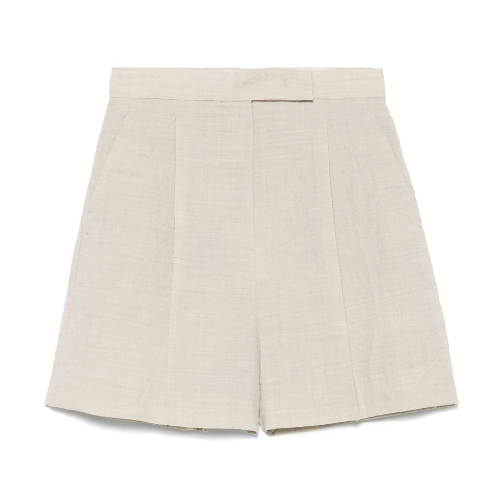 Max Mara Women's Beige Casual Shorts, Xs, Short Shorts