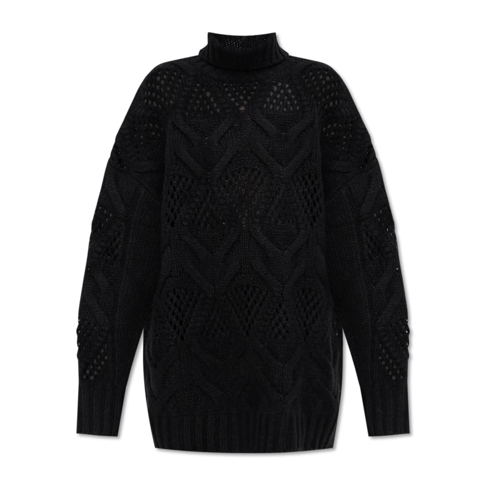 SPORTMAX Wollen coltrui Edicola Black Dames