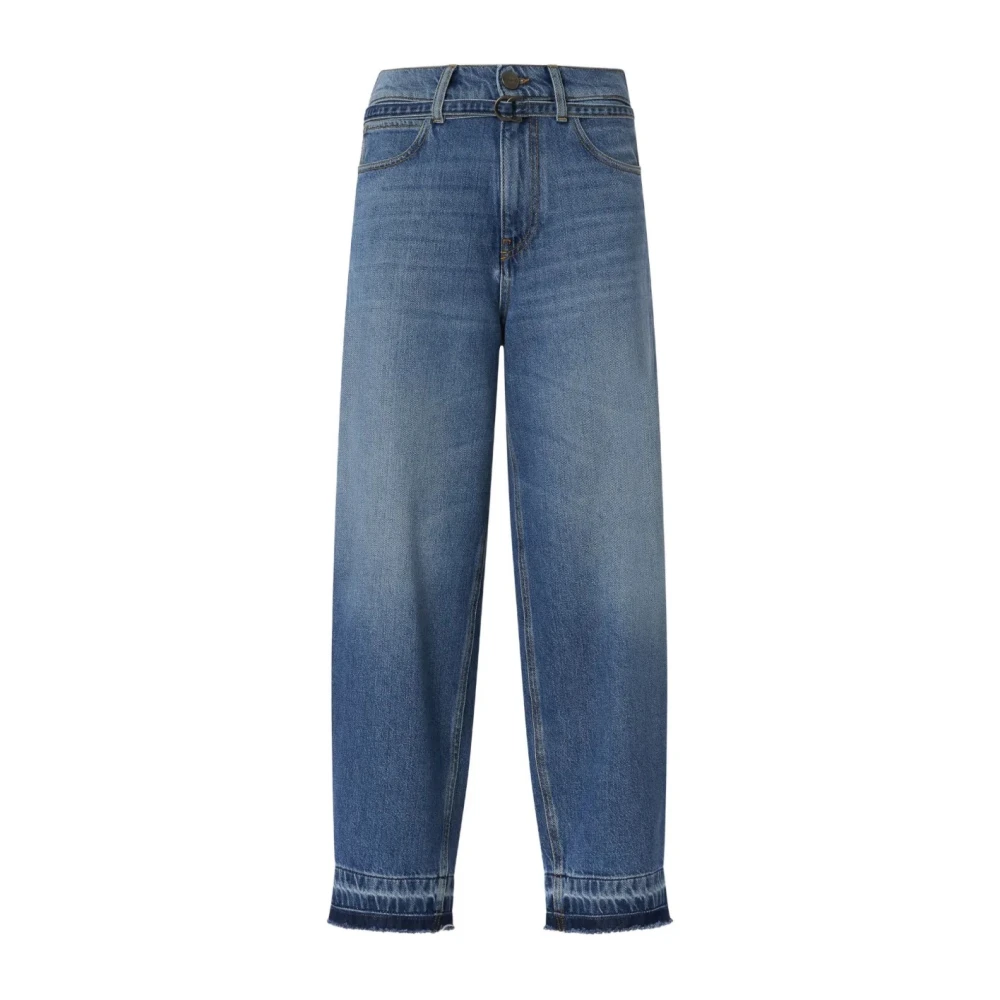 Pinko Women's Blue Loose Fit Jeans, W28, Estelle Belt Egg Jeans