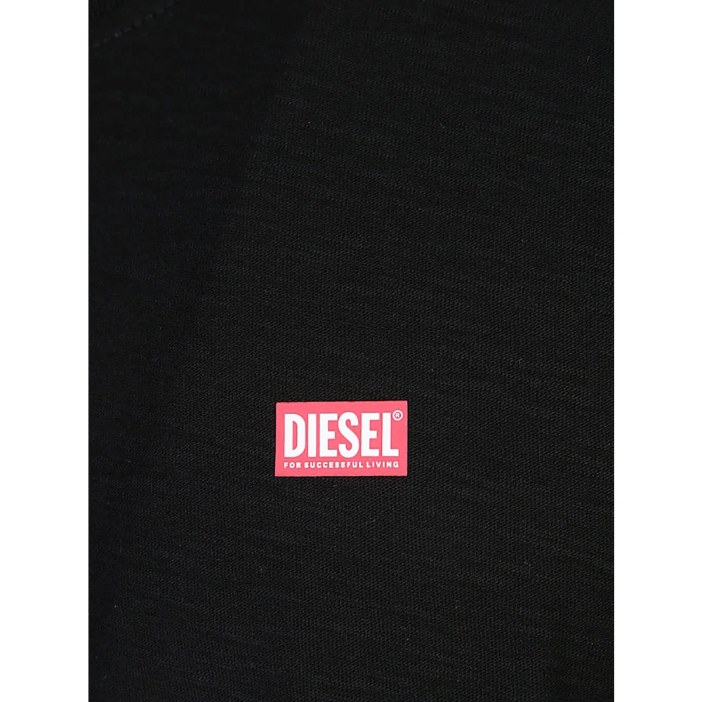 Diesel Zwarte T-shirts en Polos Black Heren