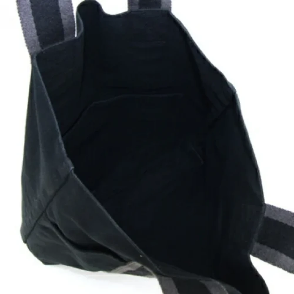 Hermès Vintage Pre-owned Cotton handbags Black Dames