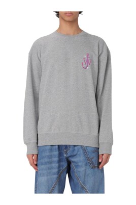 sweatshirt-gris-avec-logo-ancre-coupe-decontractee