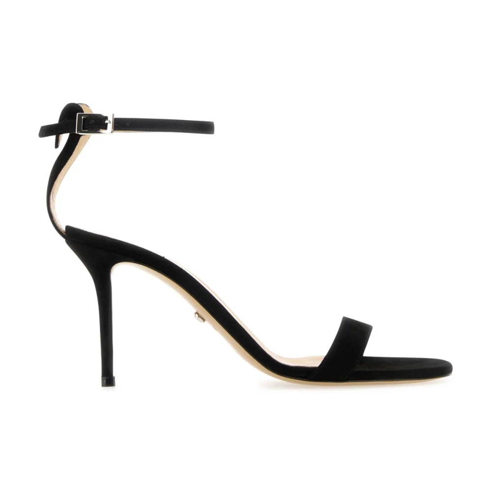 Mach & Mach Women's Black High Heel Sandals, 5 Uk, Suede Sandals
