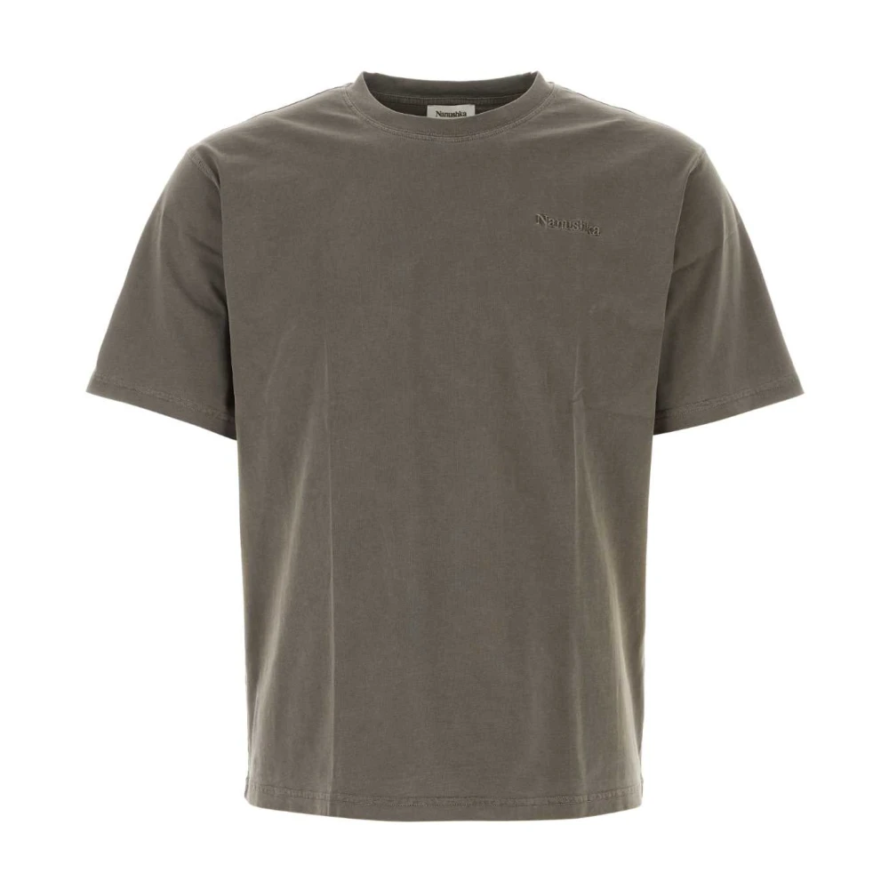 Nanushka Donkergrijze Katoenen Reece T-Shirt Gray Heren