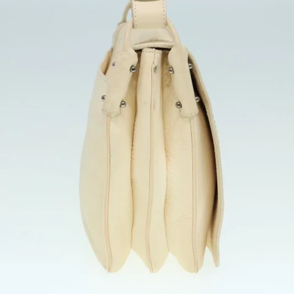 Salvatore Ferragamo Pre-owned Leather shoulder-bags White Dames