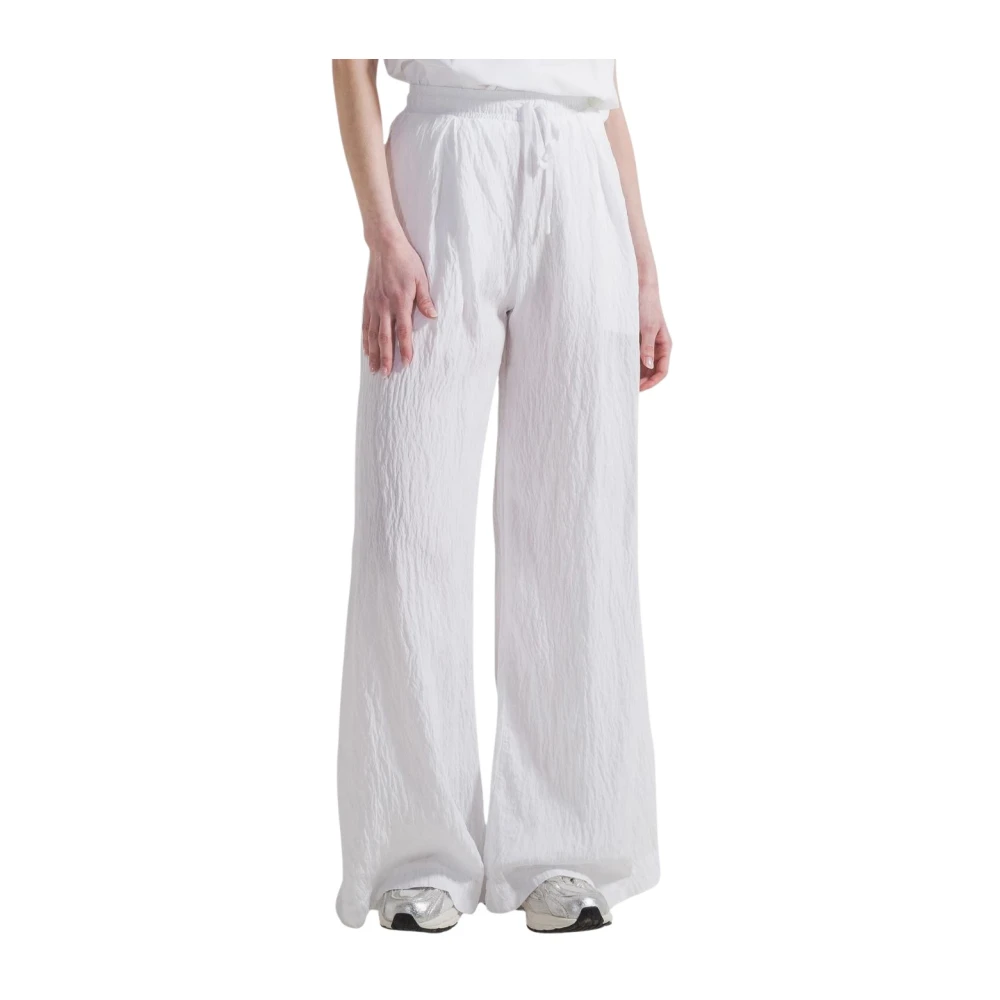 Deha Women's White Wide Trousers