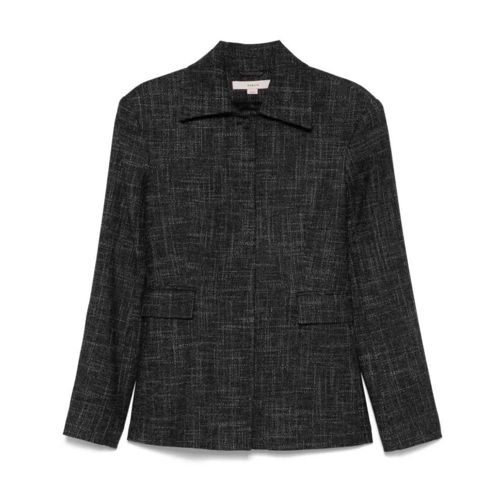 Remain Birger Christensen Op Maat Gemaakte Manteco Stof Blazer Black Dames