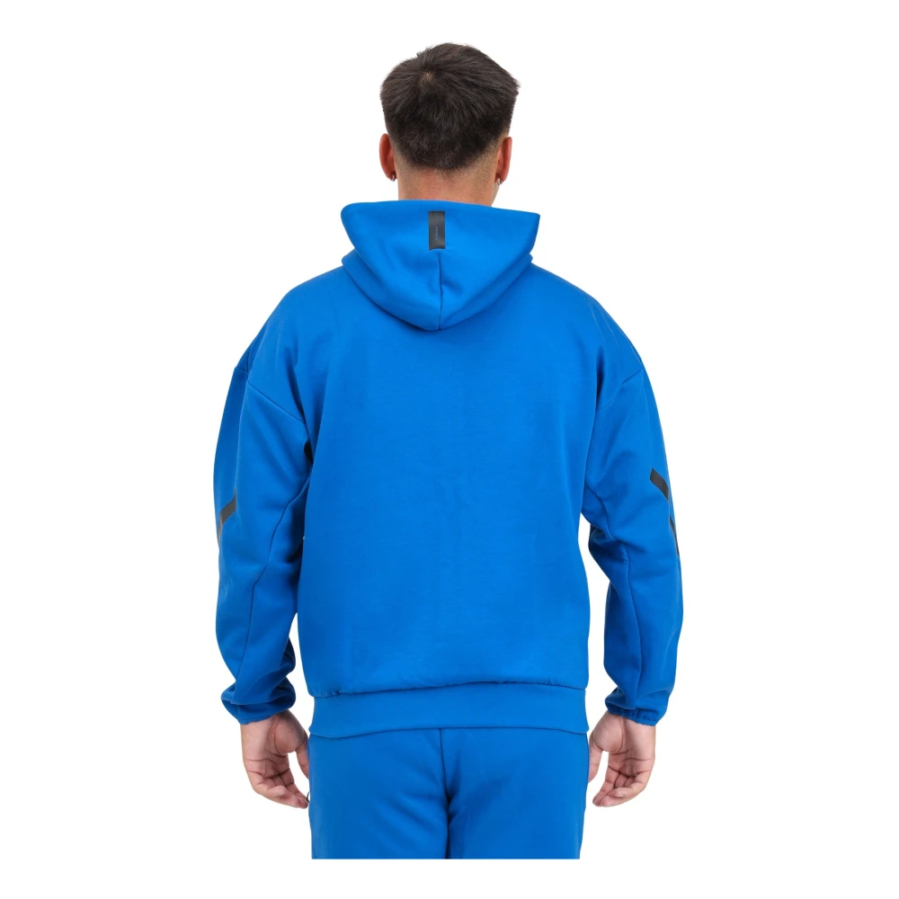 Adidas Blauwe Z.n.e. sweatshirt met rits Blue Heren
