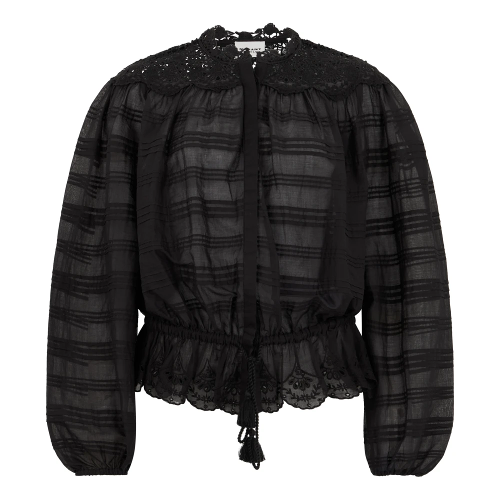 Isabel Marant Women's Light Quilted Cropped Blouse