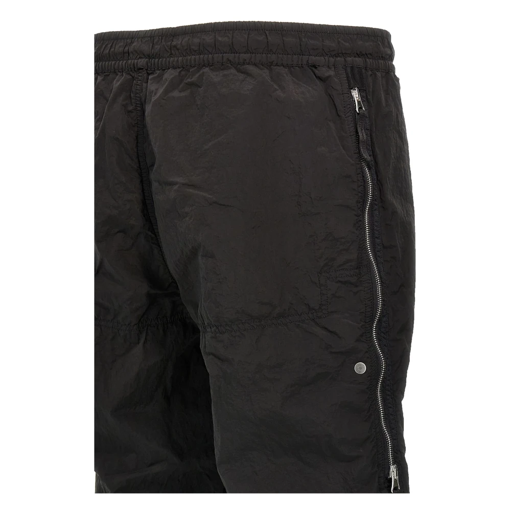 Stone Island Zwarte Broek met Ritszakken Black Heren
