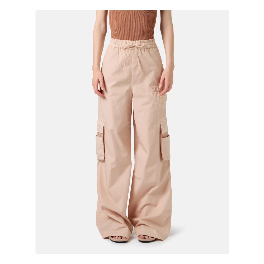 Iceberg Blush parachute canvas cargo fit broek Pink Dames