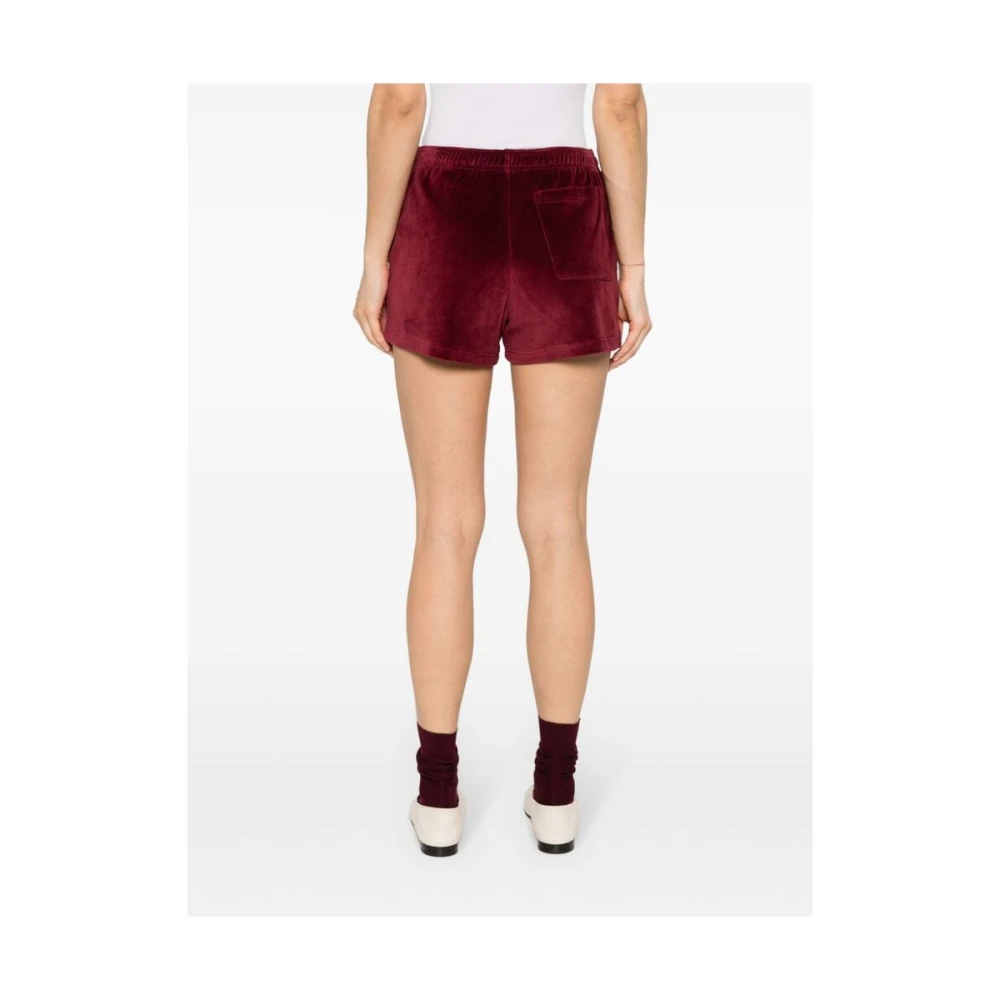 Sporty & Rich Short Shorts Red Dames