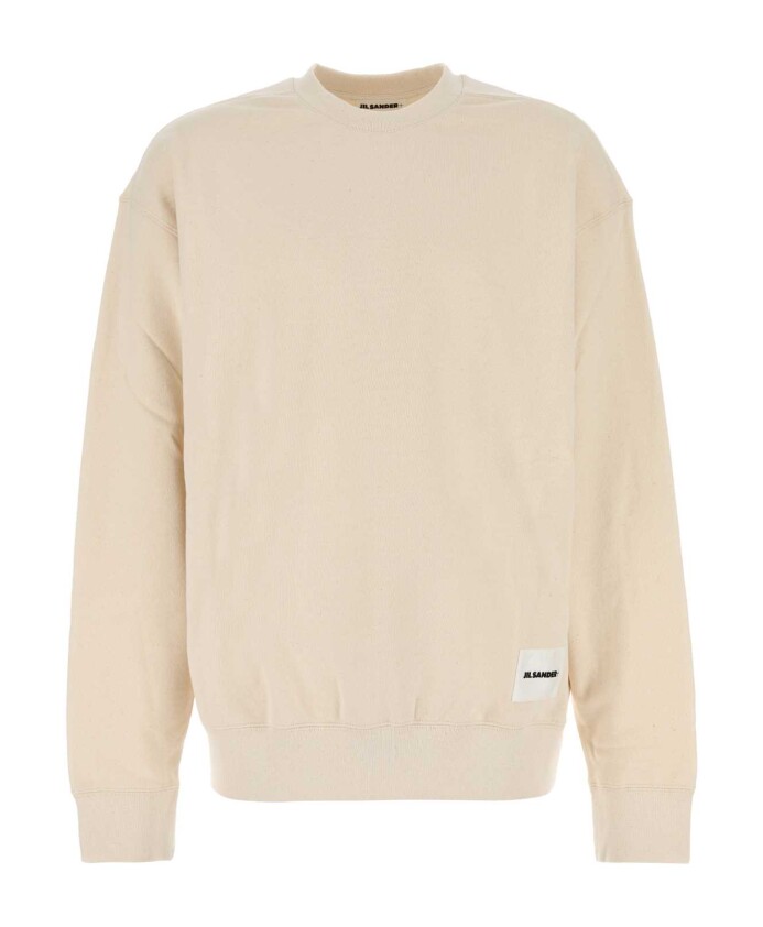 melange-creme-bomulds-sweatshirt