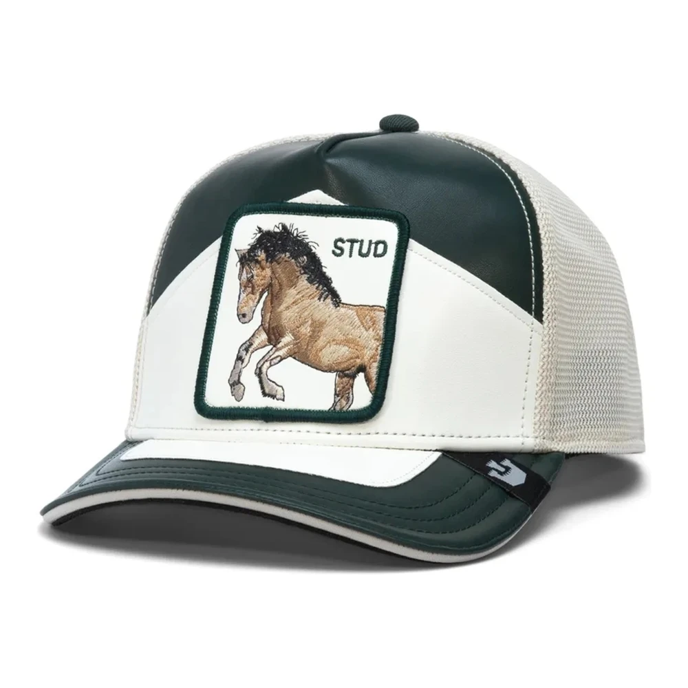 Goorin Bros Groene Paarden Moto Stud Pet Green Heren