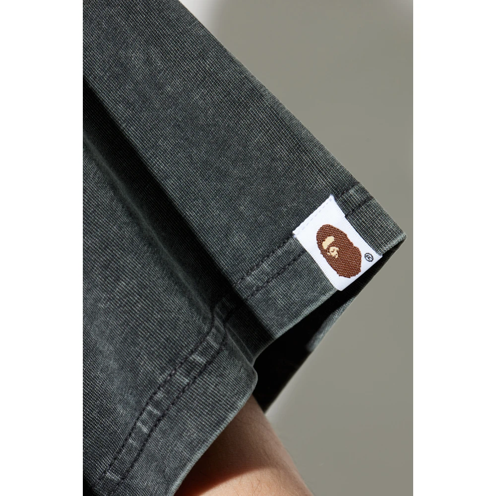A Bathing APE T-shirt met logo Gray Heren