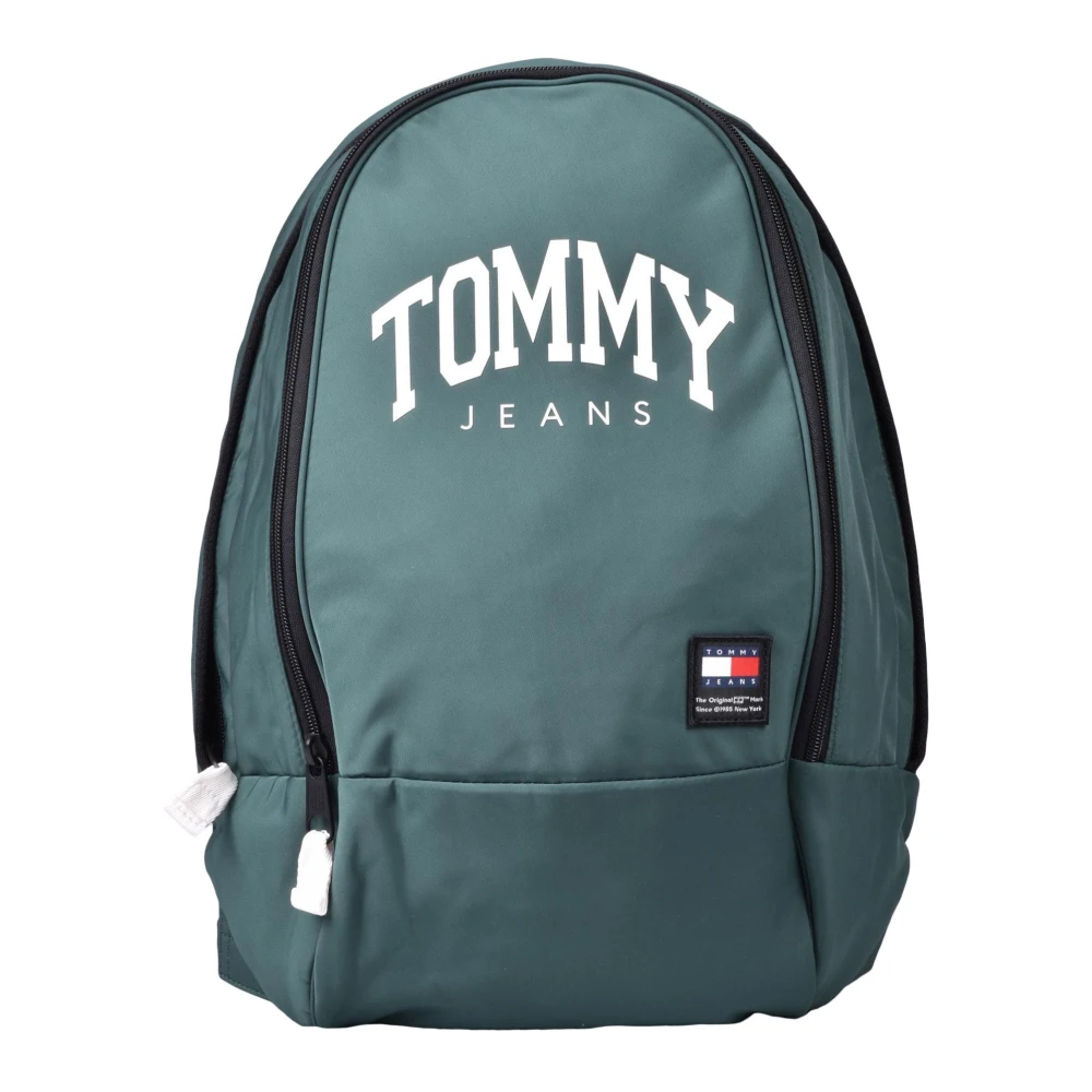 Tommy Jeans Nylon ryggsäck med dragkedja Green, Herr