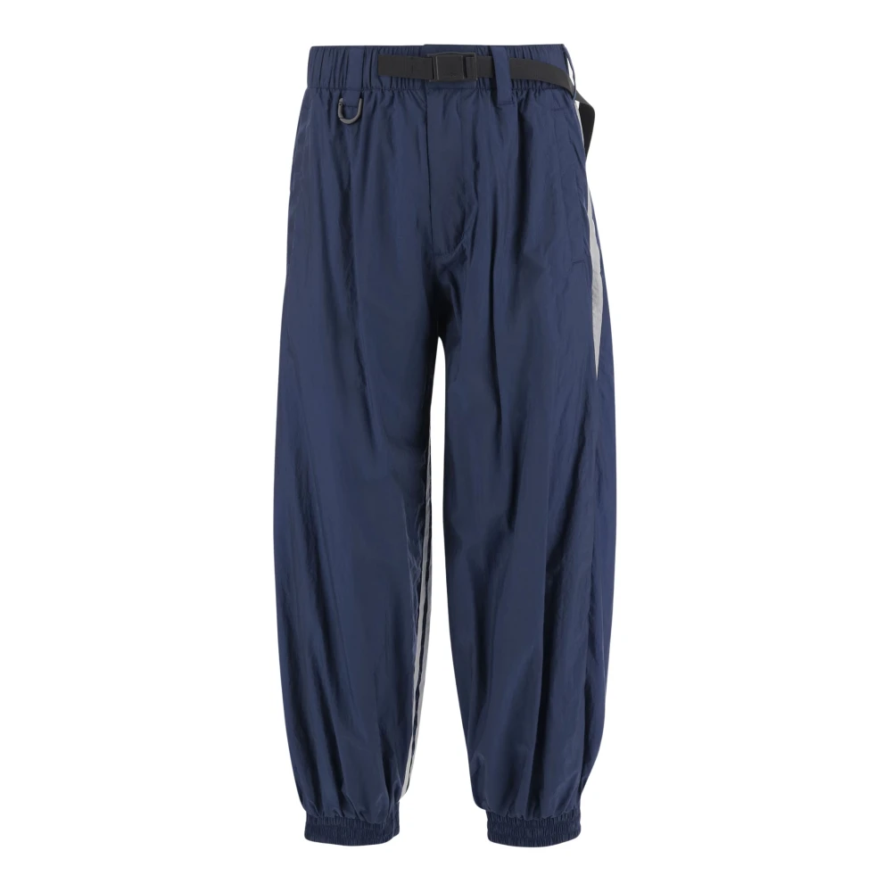 Y-3 Blauwe Broek met 3 Strepen Design Blue Heren