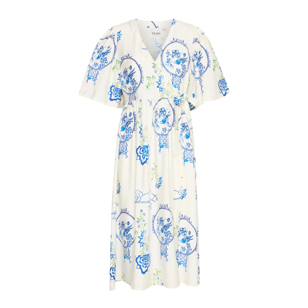 Ichi - Grafisches Kleid Großes Fliesenmuster - Dresses - Damen - Mehrfarbig - S - Bild 3